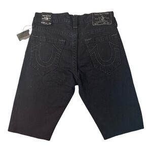 Navy blue true religion jean shorts